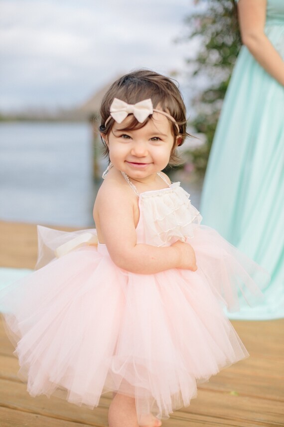 Pink Blush Toddler Tutu Dress Blush Pink Toddler Tutu Dress Custom Made to Order
