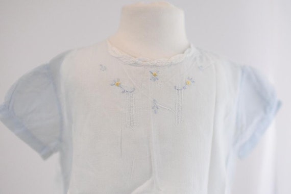 Vintage Light Blue Baby Dress - image 9