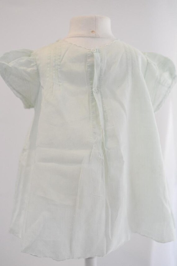 Vintage Light Mint Green Baby Dress - image 3