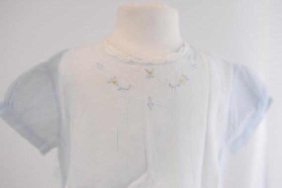 Vintage Light Blue Baby Dress - image 1