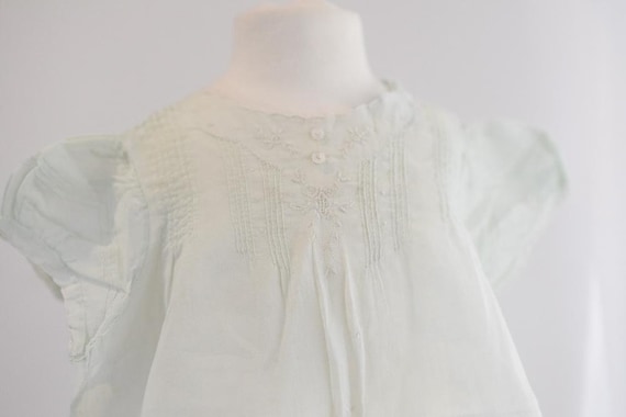 Vintage Light Mint Green Baby Dress - image 1