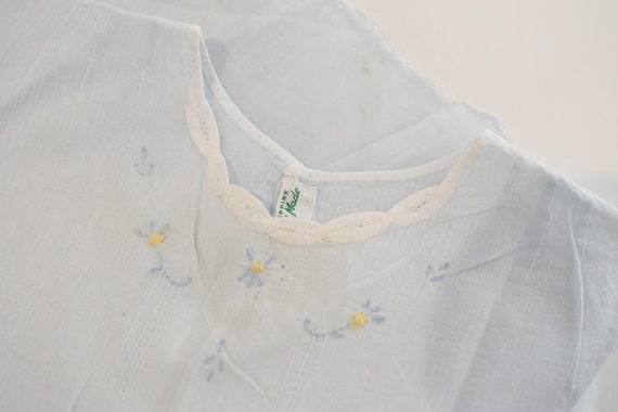 Vintage Light Blue Baby Dress - image 10