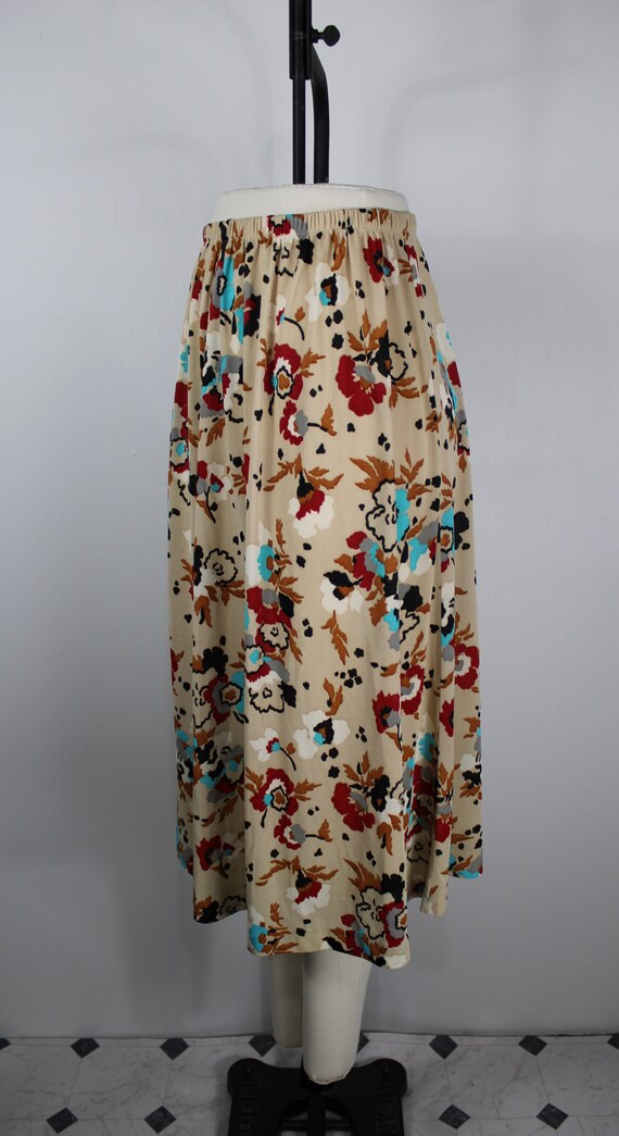 Vintage 1960's/70's Floral Patterned Skirt by Sea… - image 8