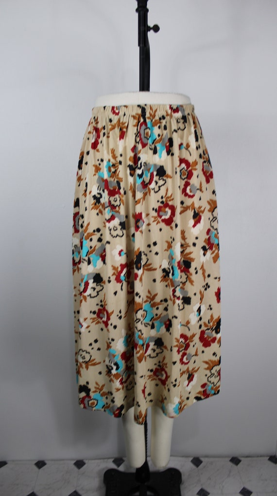 Vintage 1960's/70's Floral Patterned Skirt by Sea… - image 2