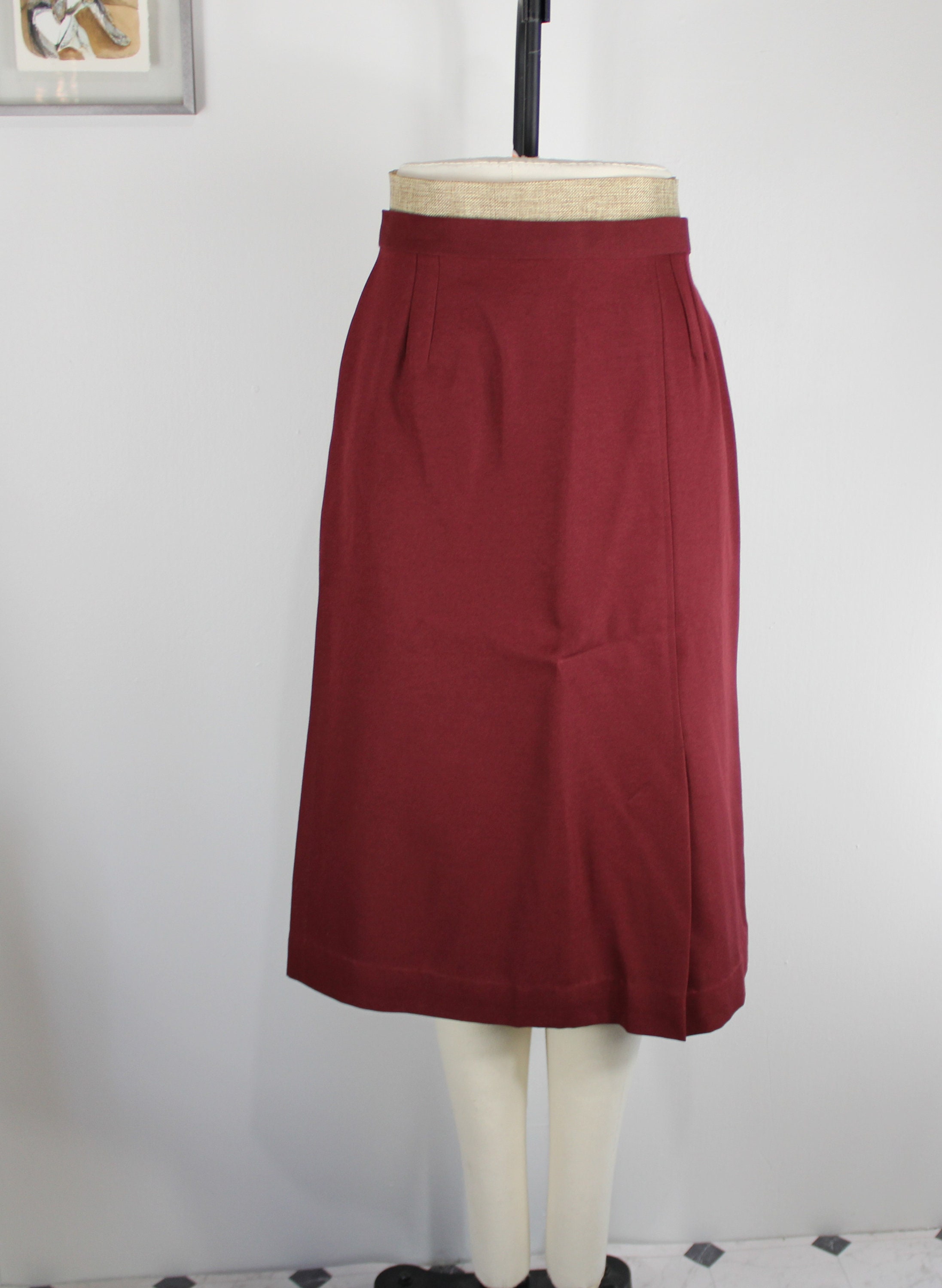 Jupe Vintage BRANDTEX Denmark - Noire - Taille 12 - Années 70 - A-line