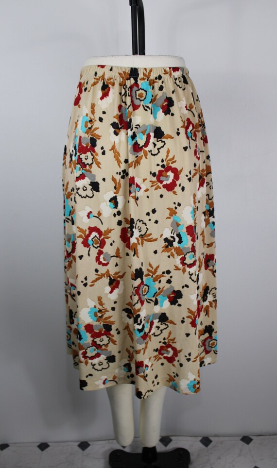 Vintage 1960's/70's Floral Patterned Skirt by Sea… - image 6