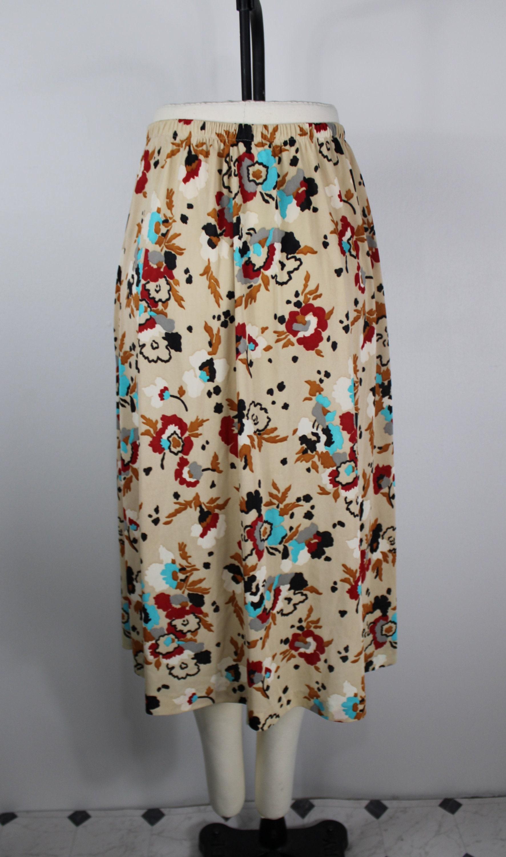Vintage 1960's/70's Floral Patterned Skirt by Sears - Etsy