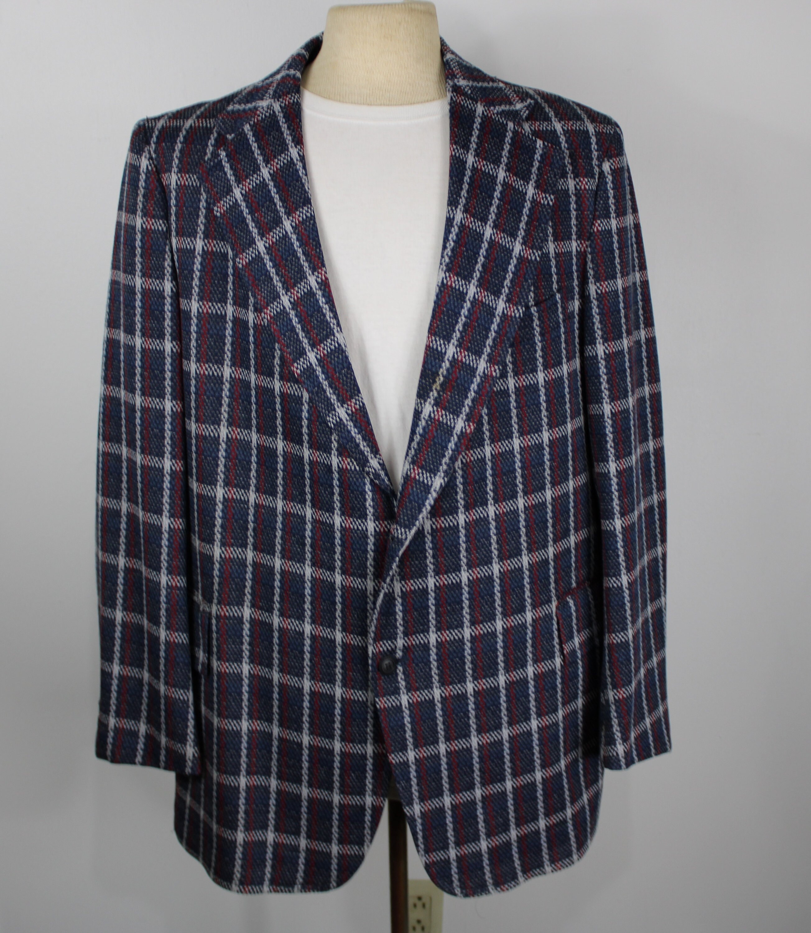 Vintage 1970's Plaid Sports Coat by Continental Club - Etsy