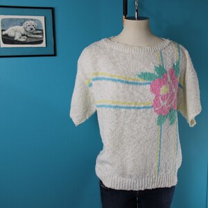 Vintage 1980's Knitted Sweater Top by Catalina image 3