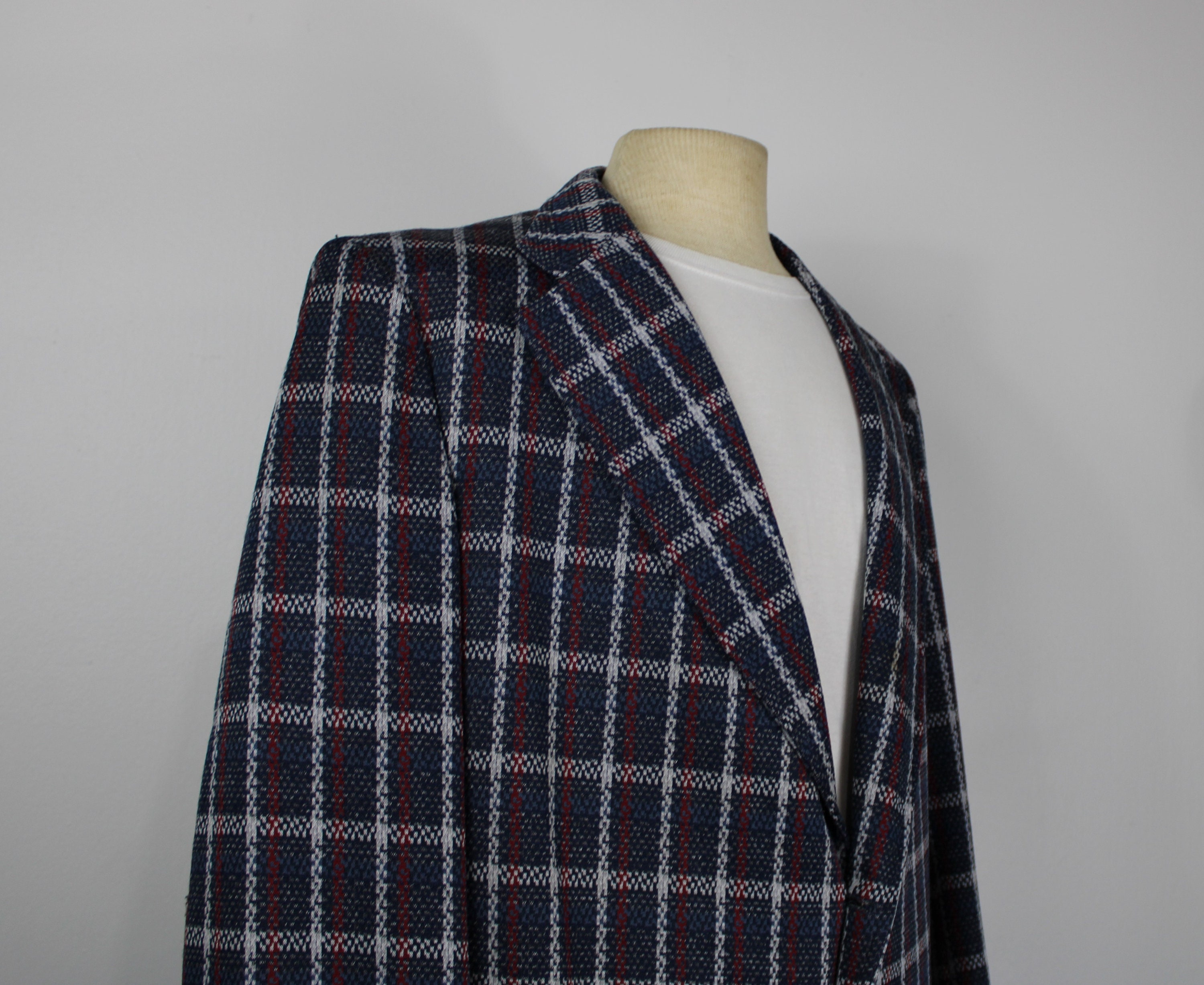 Vintage 1970's Plaid Sports Coat by Continental Club - Etsy