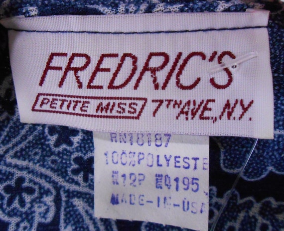 Vintage 1970's Dress by Fredric's Petite Miss - image 10