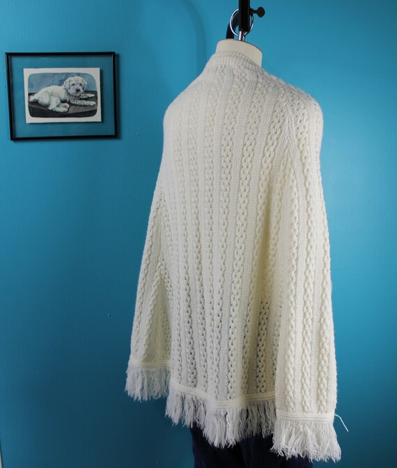 Vintage 1970's Sweater Cape - image 6