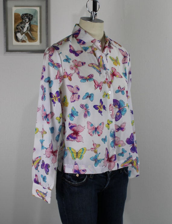 Vintage 1970's/80's Blouse by King James - image 7