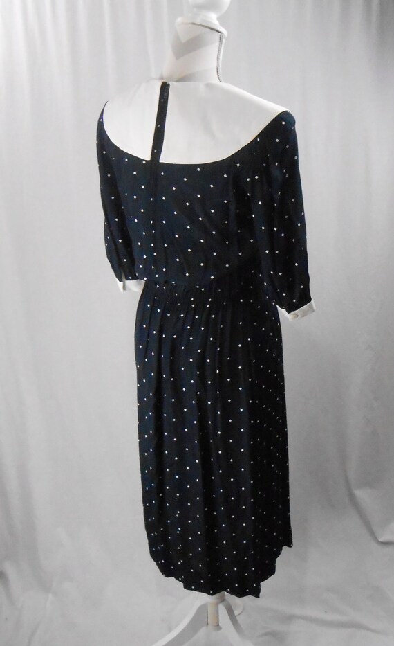 Vintage 1980's Polka Dot Dress by J.H. Paul ltd - image 6