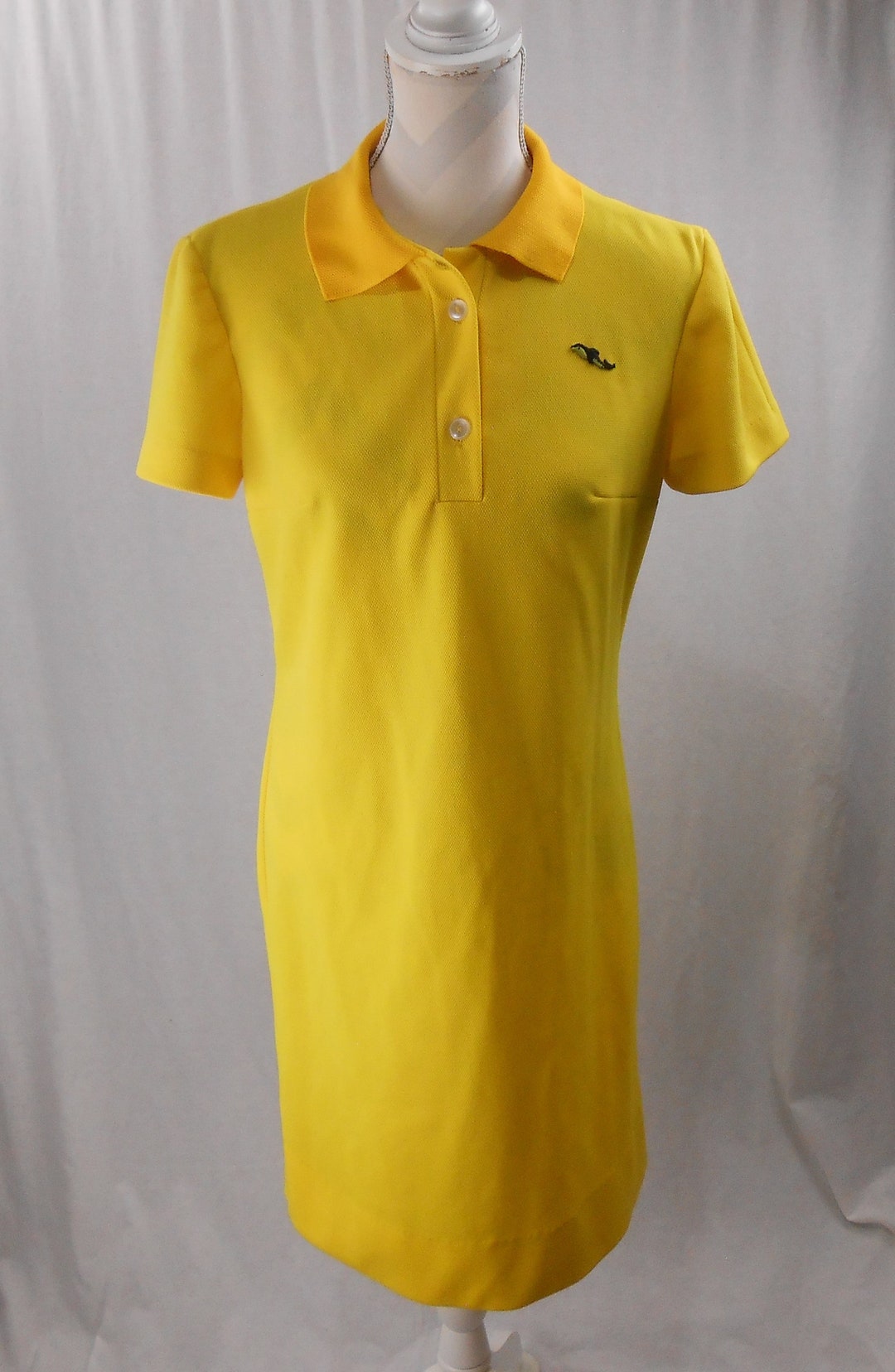 Vintage 1980's/90's Yellow Sports Dress by Westover Etsy