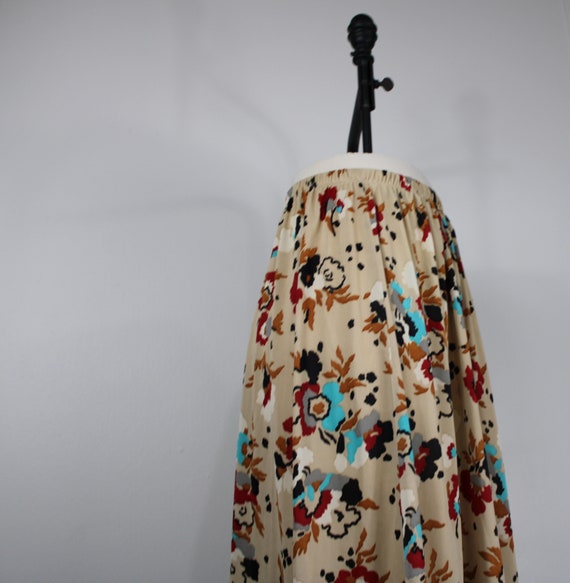 Vintage 1960's/70's Floral Patterned Skirt by Sea… - image 1