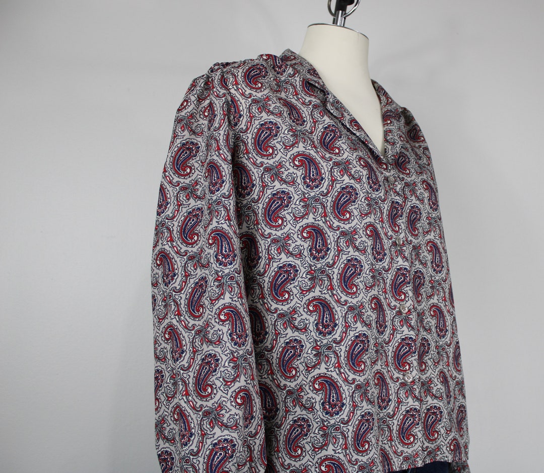 Vintage 1980's Blouse by R L M - Etsy