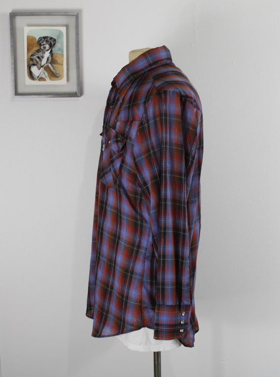 1970s Levis Western Scene Point Collar Shirt main image 0