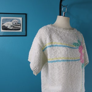 Vintage 1980's Knitted Sweater Top by Catalina image 2