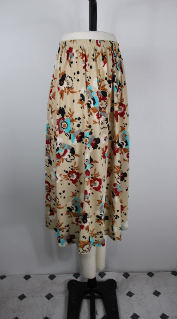 Vintage 1960's/70's Floral Patterned Skirt by Sea… - image 3