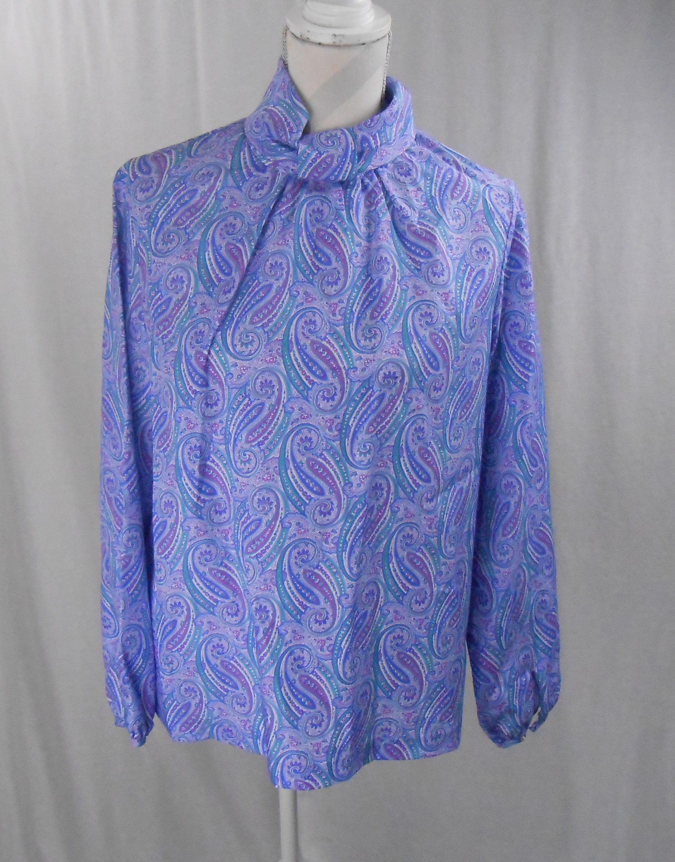 Vintage 1970's/80's Blouse by Lucky Winner - Etsy