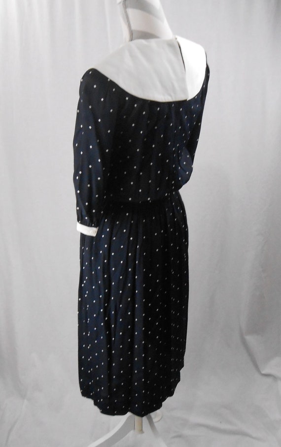 Vintage 1980's Polka Dot Dress by J.H. Paul ltd - image 4