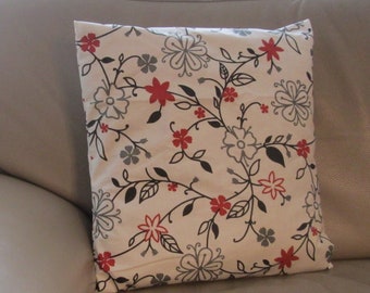 Cushion cover for outside and inside "Flower tendrils" 40 x 40 cm