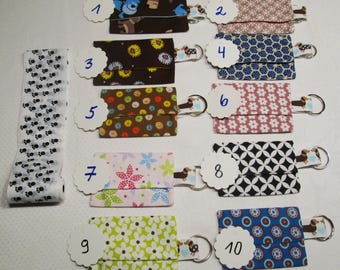 Hunde-Kotbeuteltäschchen, mit Schlüsselring, Baumwolle, verschiedene Motive