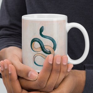 Schlangen Kaffeebecher, Boho Becher, Witchy Kaffeebecher