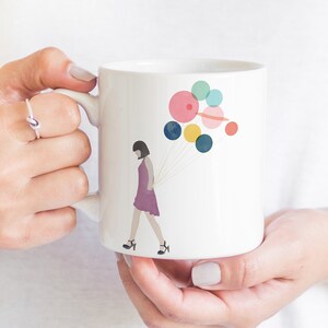 Niedliche Weltraum Tasse für Nerdy Girl | Tolles Geschenk für Wissenschaftslehrer, Astronomengeschenk oder Nerdy-Mädchengeschenk