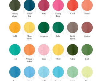 Bella Canvas Heather Color Chart