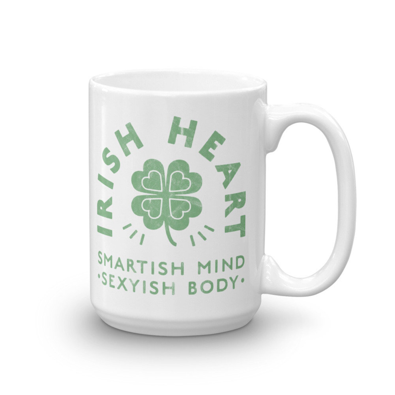 Funny Irish Mug / Irish Heart Mug / Mug for Irish Guy / Gift for Irish
