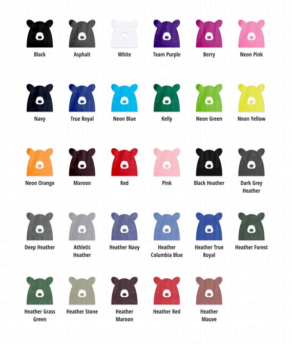 Columbia Sportswear Color Chart