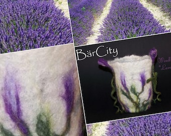 Lantern *Lavender*, felted