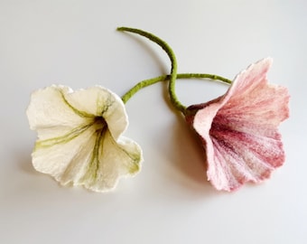 edle Deko Blume gefilzt, Filzblüte, Filz  Blumen, Filz Blüten, Blüten gefilzt, ,Geschenk zum Geburtstag für Mutter,Freundin,Muttertag,Ostern