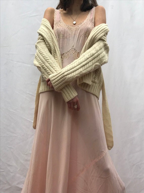 Vintage Original Rare 1930's Pink Dress Slip with