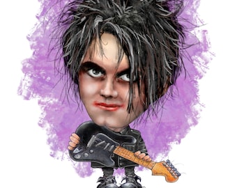 Personalised Robert Smith / the Cure Greetings Card - Etsy