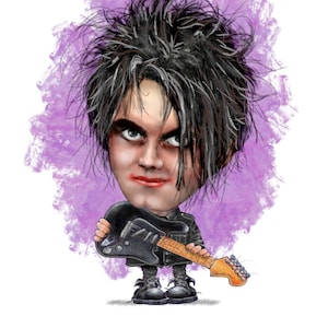 Carte de voeux personnalisée Robert Smith / The Cure