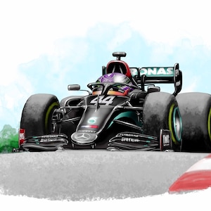 Leichte, blaue F1 Motorsport Karte