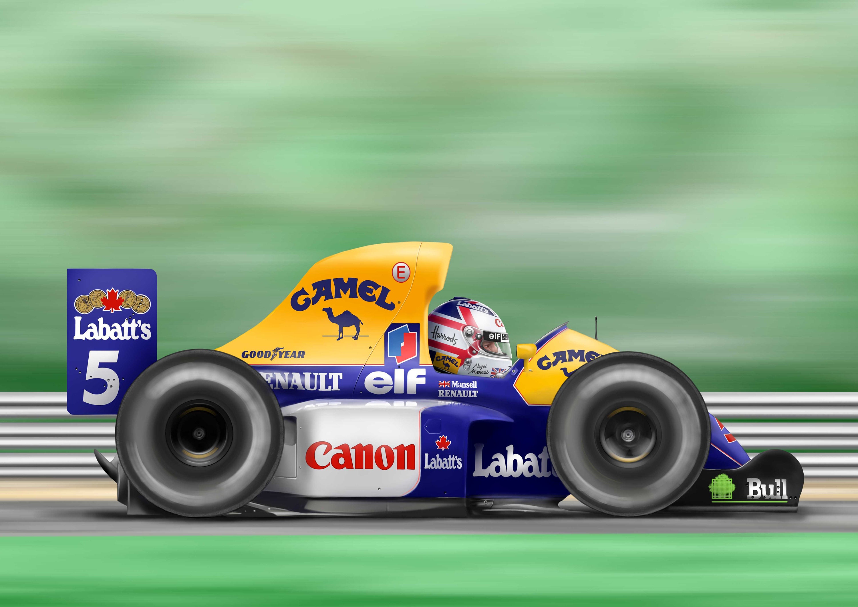 ナイジェル・マンセル特製F1モーターレースカード - Etsy 日本