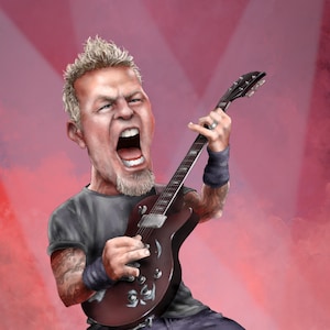 Carte de voeux James Hetfield personnalisée - personnalisable pour les fans de Metallica, parfaite pour les anniversaires, les anniversaires et les occasions spéciales !