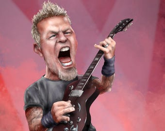 Carte James Hetfield personnalisée : anniversaire de fan de Metallica, anniversaire de mariage