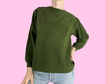 Vintage 90s Cherokee Dark Green Sweatshirt Size small