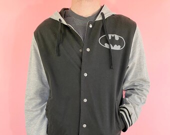 Superman Mens Letterman Jacket and Bag 2 Piece Gift Set