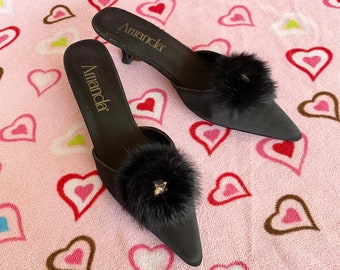 fluffy kitten heels