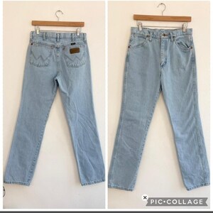 Vintage light wash western jeans by Wrangler W27/28 image 7
