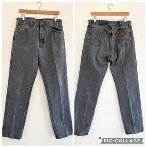 Vintage faded grey wash western jeans by Wrangler W30/31 image 7