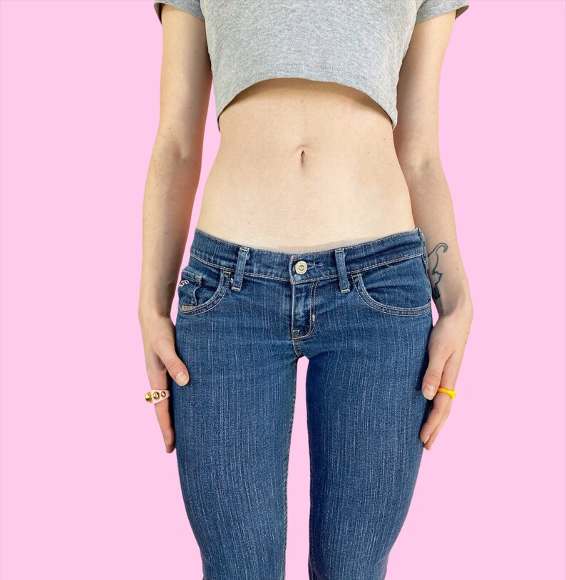 Y2K Hollister Dark Wash Extra Low Rise 