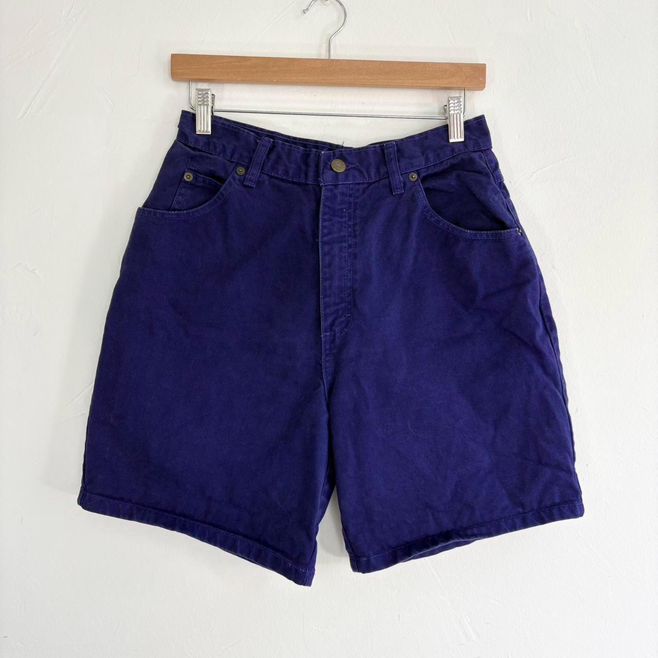 Vintage Purple Denim Mom Shorts by Sostanza W27 - Etsy