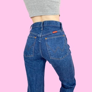 Vintage 90s Wrangler Western High Waist Straight Leg Denim Jeans W24